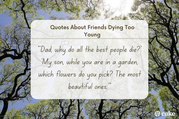 Quotes About Friends Dying Too Young